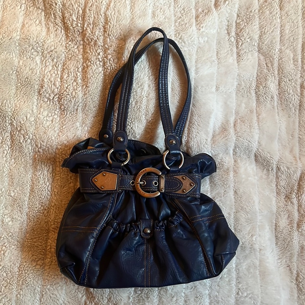Kathy von Zeeland blue hand bag